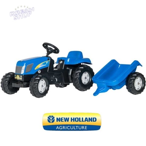 Rolly Toys rollyKid Traktor na pedały New Holland z przyczepką Rolly Toys rollyKid Traktor na pedały New Holland z przyczepką