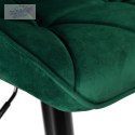 Krzesło barowe GRAPPO VELVET ciemno-zielony