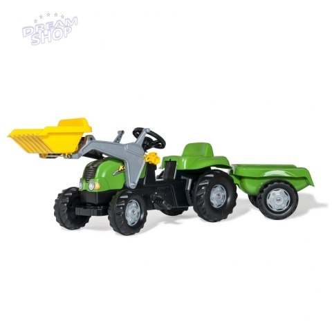 Rolly Toys Traktor na pedały z łyżką i przyczepą 2-5 Lat do 30 kg Rolly Toys Traktor na pedały z łyżką i przyczepą 2-5 Lat do 30 kg