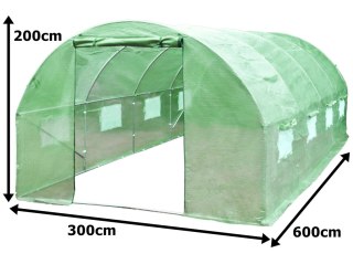 Tunel foliowy - szklarnia ogrodowa 3x6m