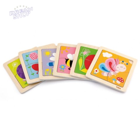 VIGA Poręczne Drewniane Puzzle Pszczoła VIGA Poręczne Drewniane Puzzle Pszczoła