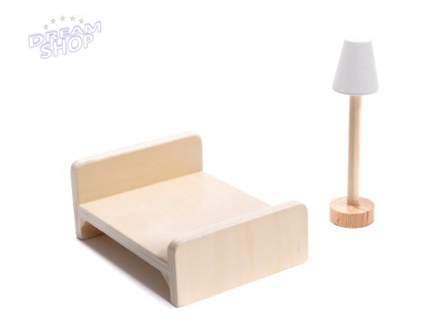 Domek dla lalek MDF drewniany z akcesoriami LED 78cm czarny Domek dla lalek MDF drewniany z akcesoriami LED 78cm czarny