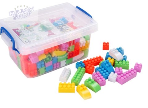 Klocki przestrzenne cegły edukacyjne BOX 240el