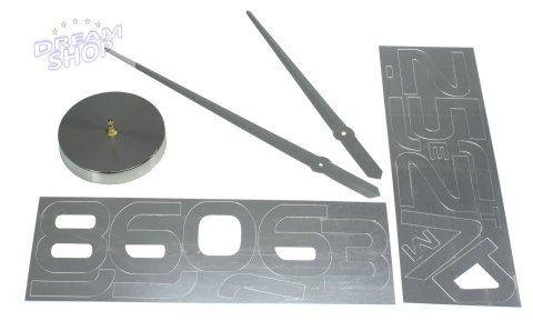 Zegar ścienny duży 80-120cm srebrny 12 cyfr Zegar ścienny duży 80-120cm srebrny 12 cyfr