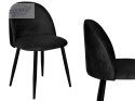 Krzesło aksamitne K-SOUL VELVET czarne