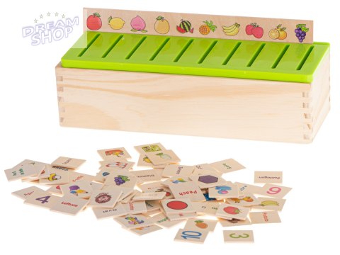 Sorter drewniany układanka logiczna dopasuj obrazki Sorter drewniany układanka logiczna dopasuj obrazki