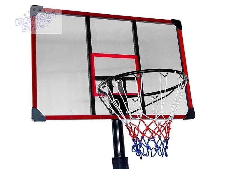 Kosz do Koszykówki Mobilny Regulowany Stojak 200-305cm Kosz do Koszykówki Mobilny Regulowany Stojak 200-305cm