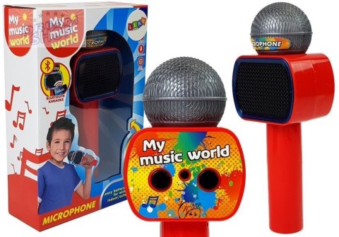 Mikrofon Dziecięcy Bezprzewodowy Karaoke Głośnik Bluetooth Czerwony Mikrofon Dziecięcy Bezprzewodowy Karaoke Głośnik Bluetooth Czerwony