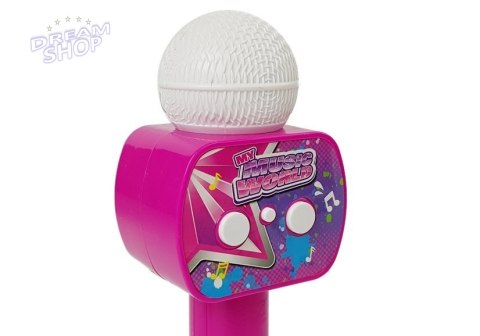 Mikrofon Dziecięcy Bezprzewodowy Karaoke Głośnik Bluetooth Różowy Mikrofon Dziecięcy Bezprzewodowy Karaoke Głośnik Bluetooth Różowy