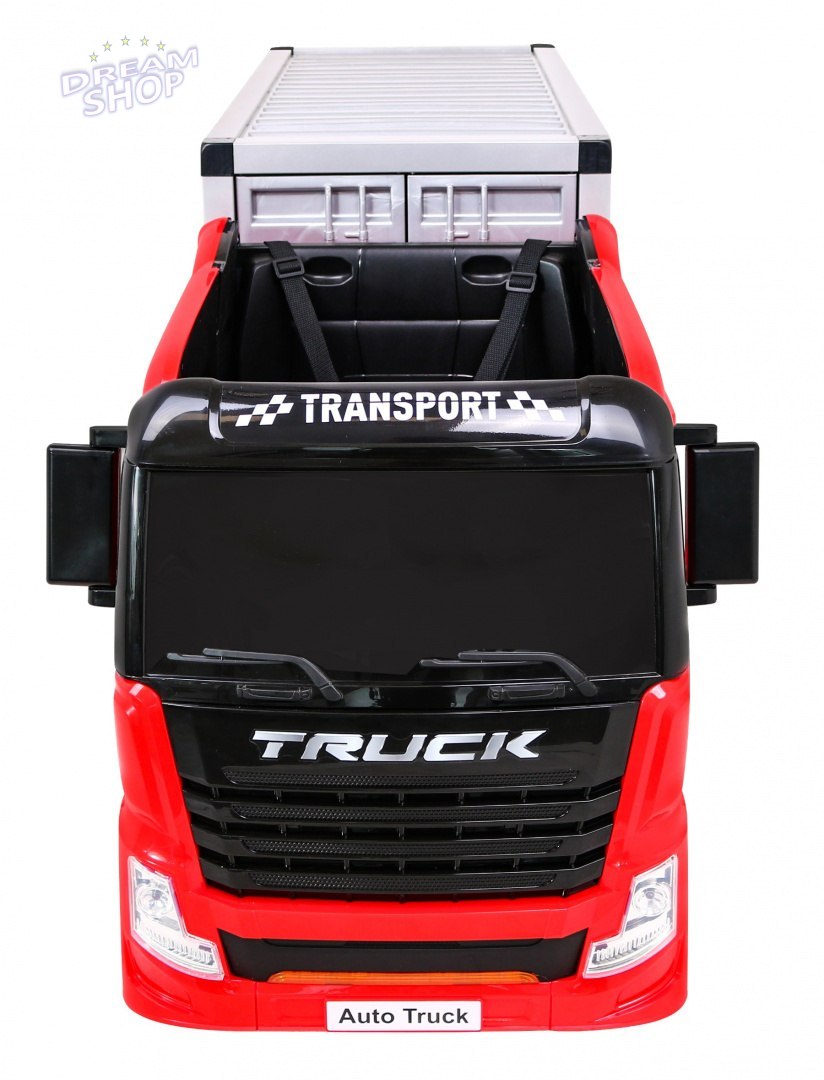 Pojazd Monster Truck Czerwony + Naczepa Pojazd Monster Truck Czerwony + Naczepa