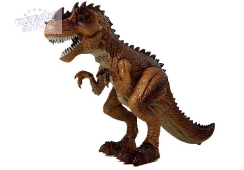 Ruchomy Dinozaur Tyranozaur z Pistoletem Na Parę Dźwięk Światła Żółty Ruchomy Dinozaur Tyranozaur z Pistoletem Na Parę Dźwięk Światła Żółty