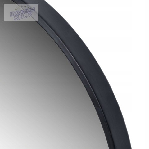 Lustro ścienne loftowe Sander 50cm czarne Lustro ścienne loftowe Sander 50cm czarne