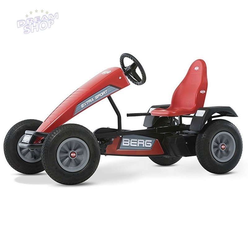 BERG Gokart na pedały Extra Sport Czerwony BFR Pompowane koła od 5 lat do 100 kg BERG Gokart na pedały Extra Sport Czerwony BFR Pompowane koła od 5 lat do 100 kg