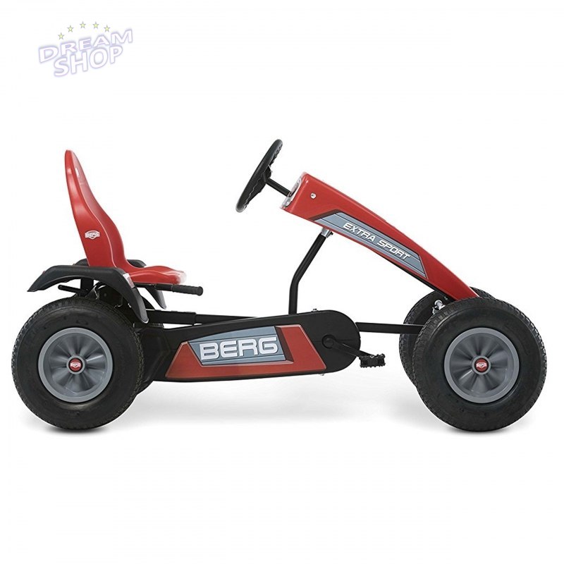 BERG Gokart na pedały Extra Sport Czerwony BFR Pompowane koła od 5 lat do 100 kg BERG Gokart na pedały Extra Sport Czerwony BFR Pompowane koła od 5 lat do 100 kg