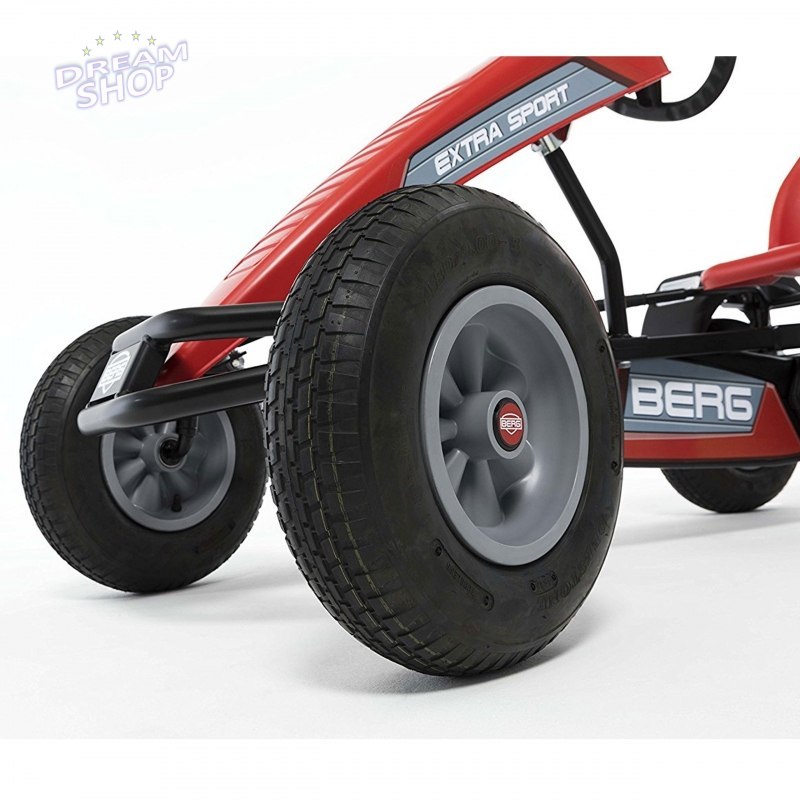 BERG Gokart na pedały Extra Sport Czerwony BFR Pompowane koła od 5 lat do 100 kg BERG Gokart na pedały Extra Sport Czerwony BFR Pompowane koła od 5 lat do 100 kg