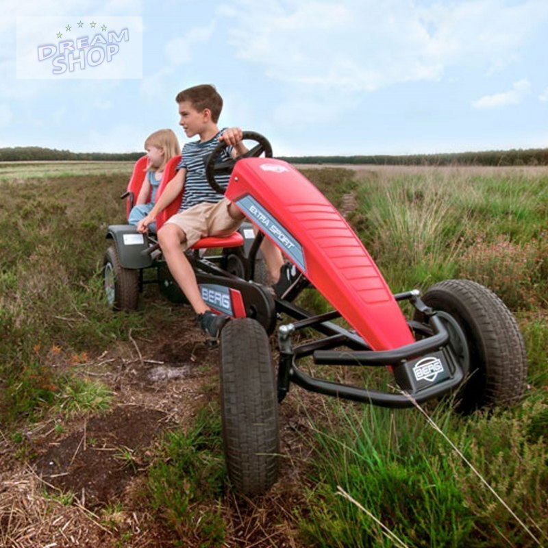 BERG Gokart na pedały Extra Sport Czerwony BFR Pompowane koła od 5 lat do 100 kg BERG Gokart na pedały Extra Sport Czerwony BFR Pompowane koła od 5 lat do 100 kg