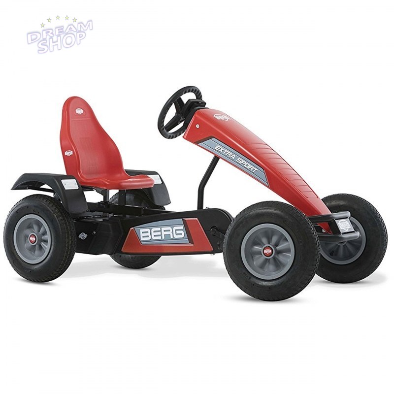 BERG Gokart na pedały Extra Sport Czerwony BFR Pompowane koła od 5 lat do 100 kg BERG Gokart na pedały Extra Sport Czerwony BFR Pompowane koła od 5 lat do 100 kg