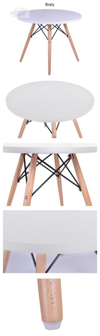 Stolik kawowy okrągły Massimo 60cm biały Stolik kawowy okrągły Massimo 60cm biały