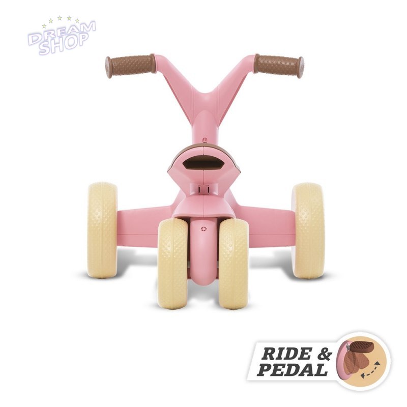 BERG GO2 Gokart Jeździk Rowerek 2w1 Retro Pink BERG GO2 Gokart Jeździk Rowerek 2w1 Retro Pink