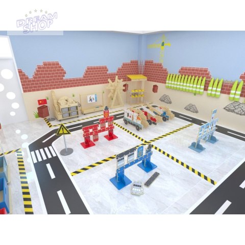 CLASSIC WORLD Ogromne Klocki Konstrukcyjne Drewniane Zestaw Pojazdy Policja CLASSIC WORLD Ogromne Klocki Konstrukcyjne Drewniane Zestaw Pojazdy Policja