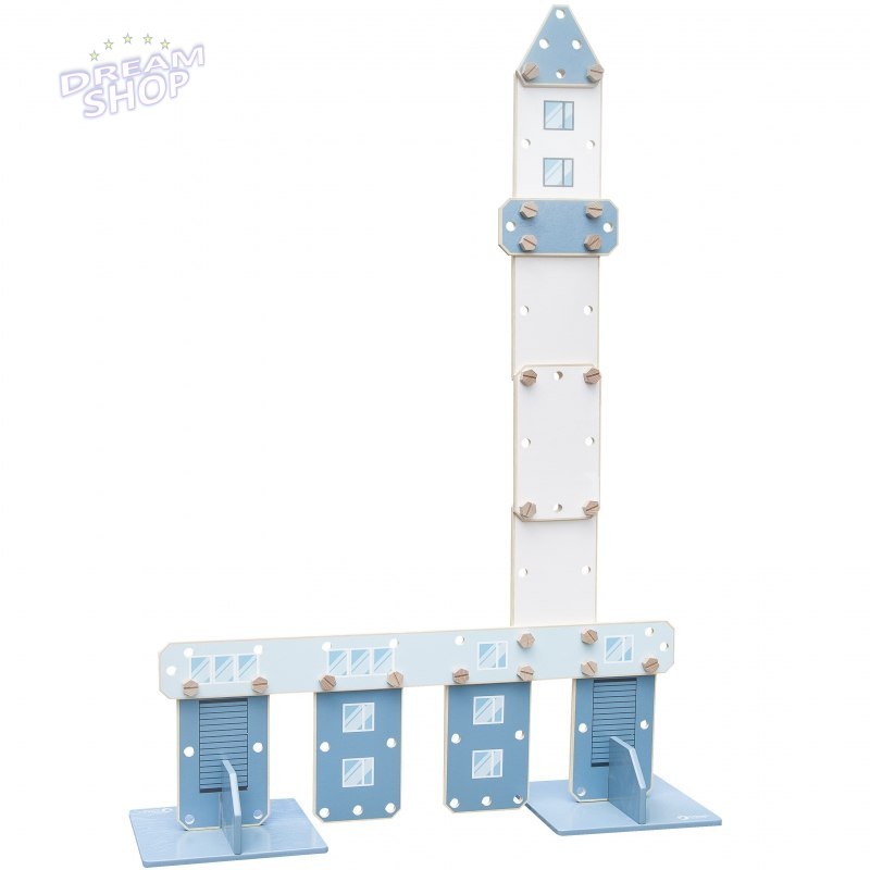 CLASSIC WORLD Ogromne Klocki Konstrukcyjne Drewniane Zestaw Szpital Kościół Wieża CLASSIC WORLD Ogromne Klocki Konstrukcyjne Drewniane Zestaw Szpital Kościół Wieża