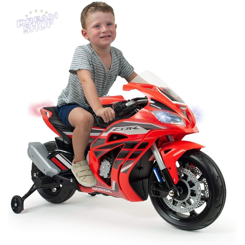 INJUSA Motor Honda Ścigacz Na Akumulator 12V Pompowane Koła INJUSA Motor Honda Ścigacz Na Akumulator 12V Pompowane Koła
