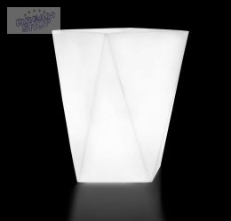 Biała donica Vaso z oświetleniem