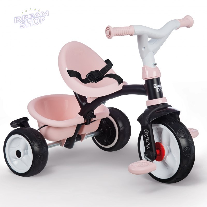 SMOBY Rowerek trójkołowy Baby Driver Komfort plus Różowy SMOBY Rowerek trójkołowy Baby Driver Komfort plus Różowy