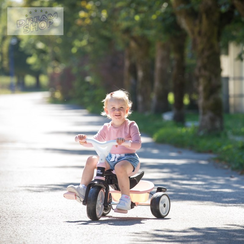 SMOBY Rowerek trójkołowy Baby Driver Komfort plus Różowy SMOBY Rowerek trójkołowy Baby Driver Komfort plus Różowy
