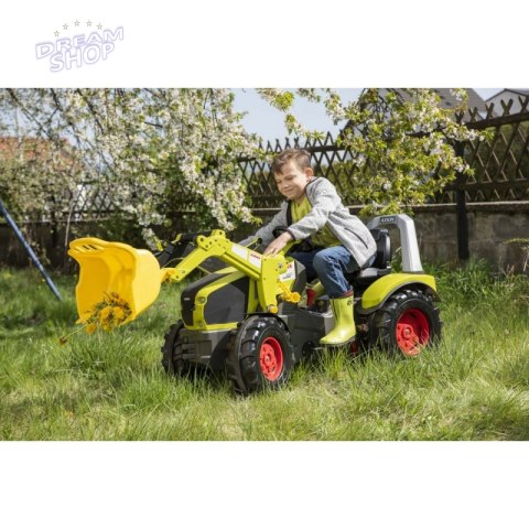 CLAAS Traktor na Pedały X-Trac Premium Łyżka Ciche Koła Rolly Toys Biegi Hamulec CLAAS Traktor na Pedały X-Trac Premium Łyżka Ciche Koła Rolly Toys Biegi Hamulec
