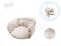 Huśtawka fotel bocianie gniazdo ecru XL z poduszką