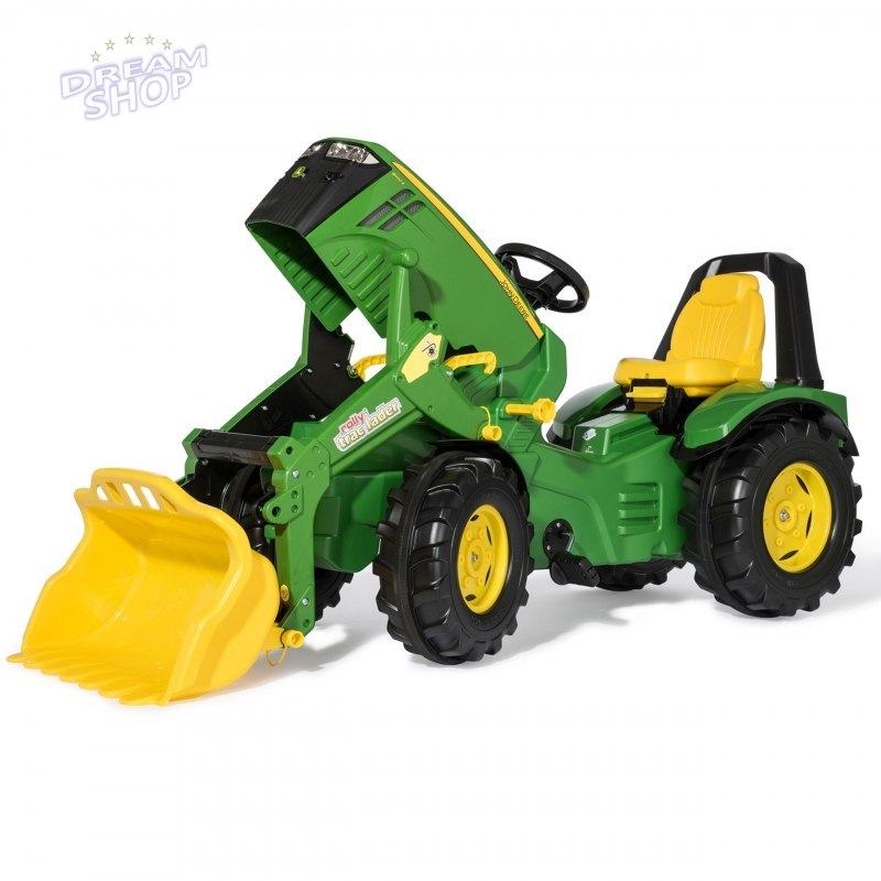 John Deere Traktor na Pedały X-Trac Premium Łyżka Ciche Koła Rolly Toys John Deere Traktor na Pedały X-Trac Premium Łyżka Ciche Koła Rolly Toys