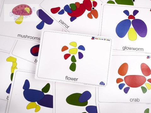 Kamyki kreatywne kolorowe układanka montessori Kamyki kreatywne kolorowe układanka montessori