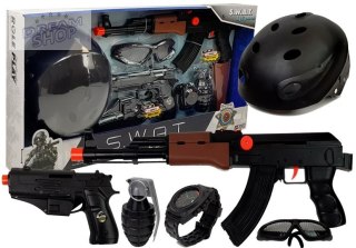 Zestaw Policjanta S.W.A.T Pistolety Kask