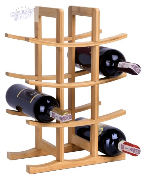 Stojak na wino bambusowy Stojak na wino bambusowy