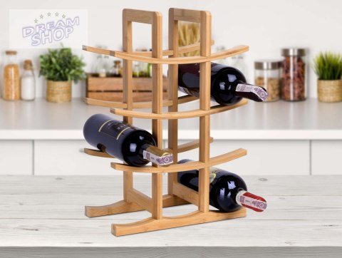 Stojak na wino bambusowy Stojak na wino bambusowy