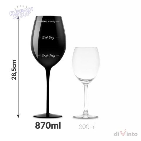 Etui na wino z kieliszkami Who cares prezent ślub