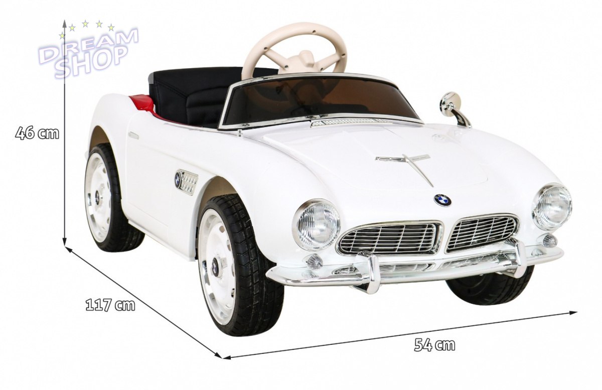 Pojazd BMW 507 Retro Biały Pojazd BMW 507 Retro Biały