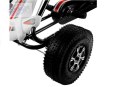 Gokart Biało-Czarny Monster Na Pedały Pompowane Koła