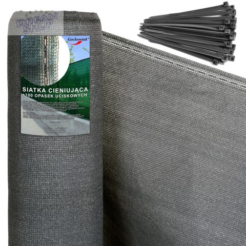 Siatka cieniująca 180g 1,5X50m szara Siatka cieniująca 180g 1,5X50m szara