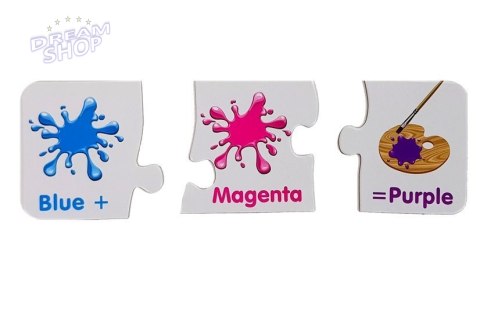 Puzzle Edukacyjne Kolory Angielski 10 Połączeń Puzzle Edukacyjne Kolory Angielski 10 Połączeń