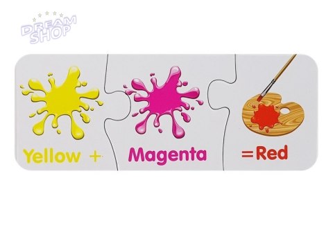 Puzzle Edukacyjne Kolory Angielski 10 Połączeń Puzzle Edukacyjne Kolory Angielski 10 Połączeń