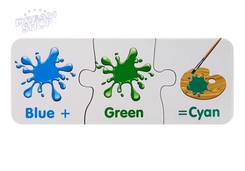 Puzzle Edukacyjne Kolory Angielski 10 Połączeń Puzzle Edukacyjne Kolory Angielski 10 Połączeń
