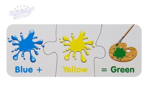Puzzle Edukacyjne Kolory Angielski 10 Połączeń Puzzle Edukacyjne Kolory Angielski 10 Połączeń