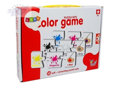 Puzzle Edukacyjne Kolory Angielski 10 Połączeń Puzzle Edukacyjne Kolory Angielski 10 Połączeń