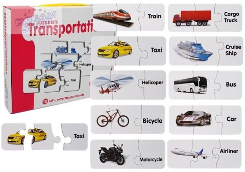 Puzzle Edukacyjne Układanka Transport 10 Połączeń Puzzle Edukacyjne Układanka Transport 10 Połączeń