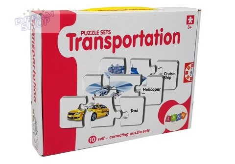 Puzzle Edukacyjne Układanka Transport 10 Połączeń Puzzle Edukacyjne Układanka Transport 10 Połączeń