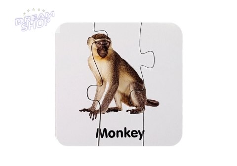 Puzzle edukacyjne dzikie zwierzęta 10 el Puzzle edukacyjne dzikie zwierzęta 10 el