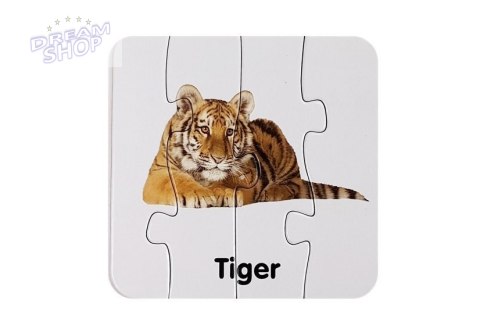 Puzzle edukacyjne dzikie zwierzęta 10 el Puzzle edukacyjne dzikie zwierzęta 10 el