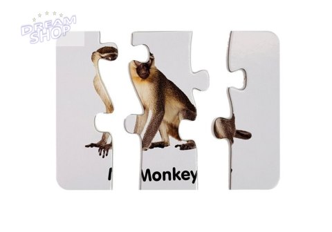 Puzzle edukacyjne dzikie zwierzęta 10 el Puzzle edukacyjne dzikie zwierzęta 10 el